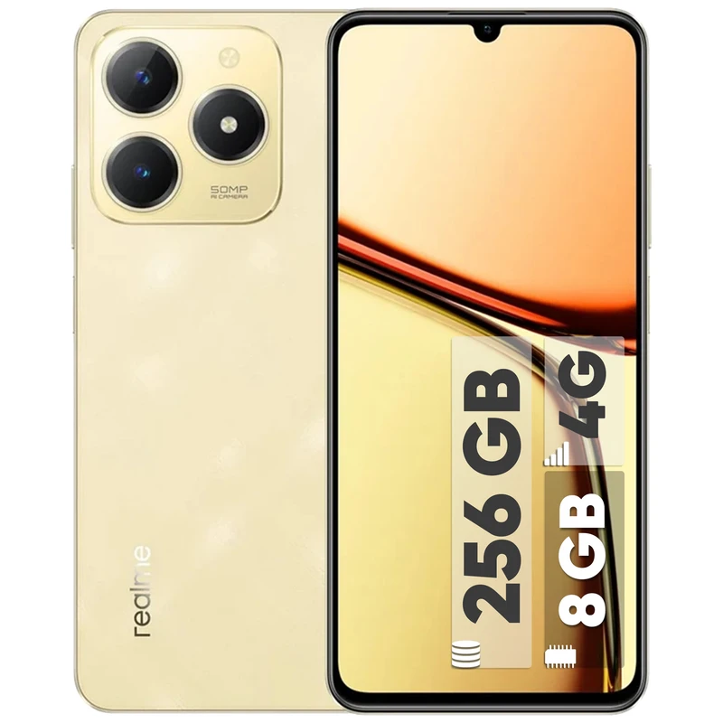 موبایل ریلمی مدل C61 ظرفیت 256 و رم 8 گیگابایت